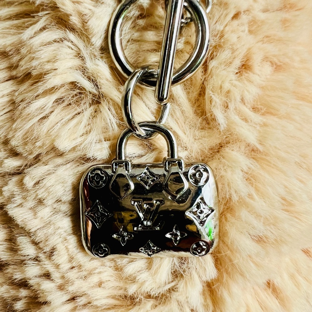 Louis Vuitton Silver Speedy Monogram Charm
